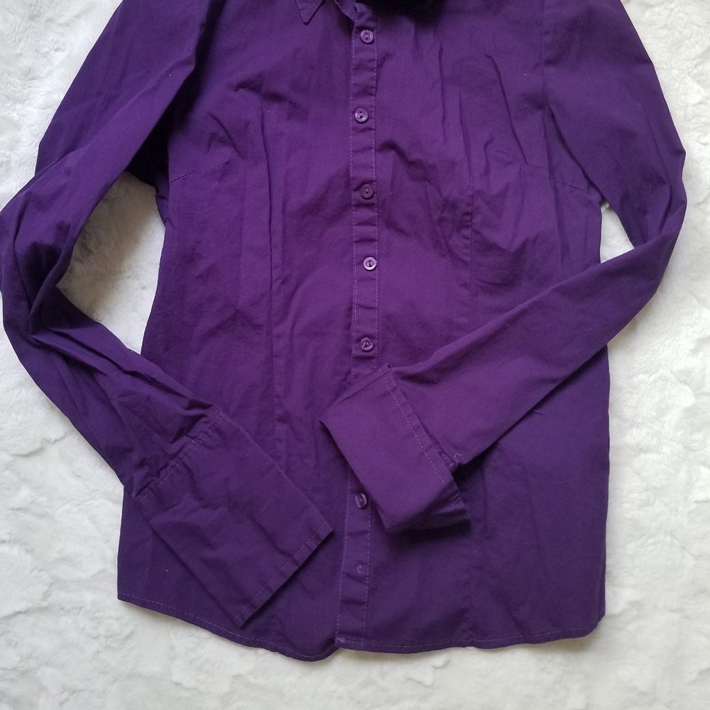 Purple button-up - Picture 2 of 2